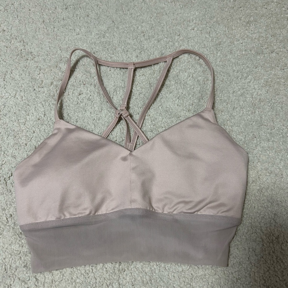 ALO Yoga Light Pink Strappy Bralette